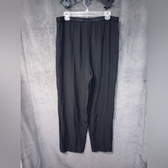 Bob Mackie Studio Black Silk Pants Size 12 EUC - Picture 2 of 3